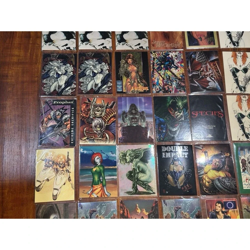 Lot of (46) Non-Sport Trading Promo Cards - Comics, Elvira, Fantasy & Adult Art